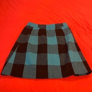 Banana Republic Black and Blue Mini Skirt